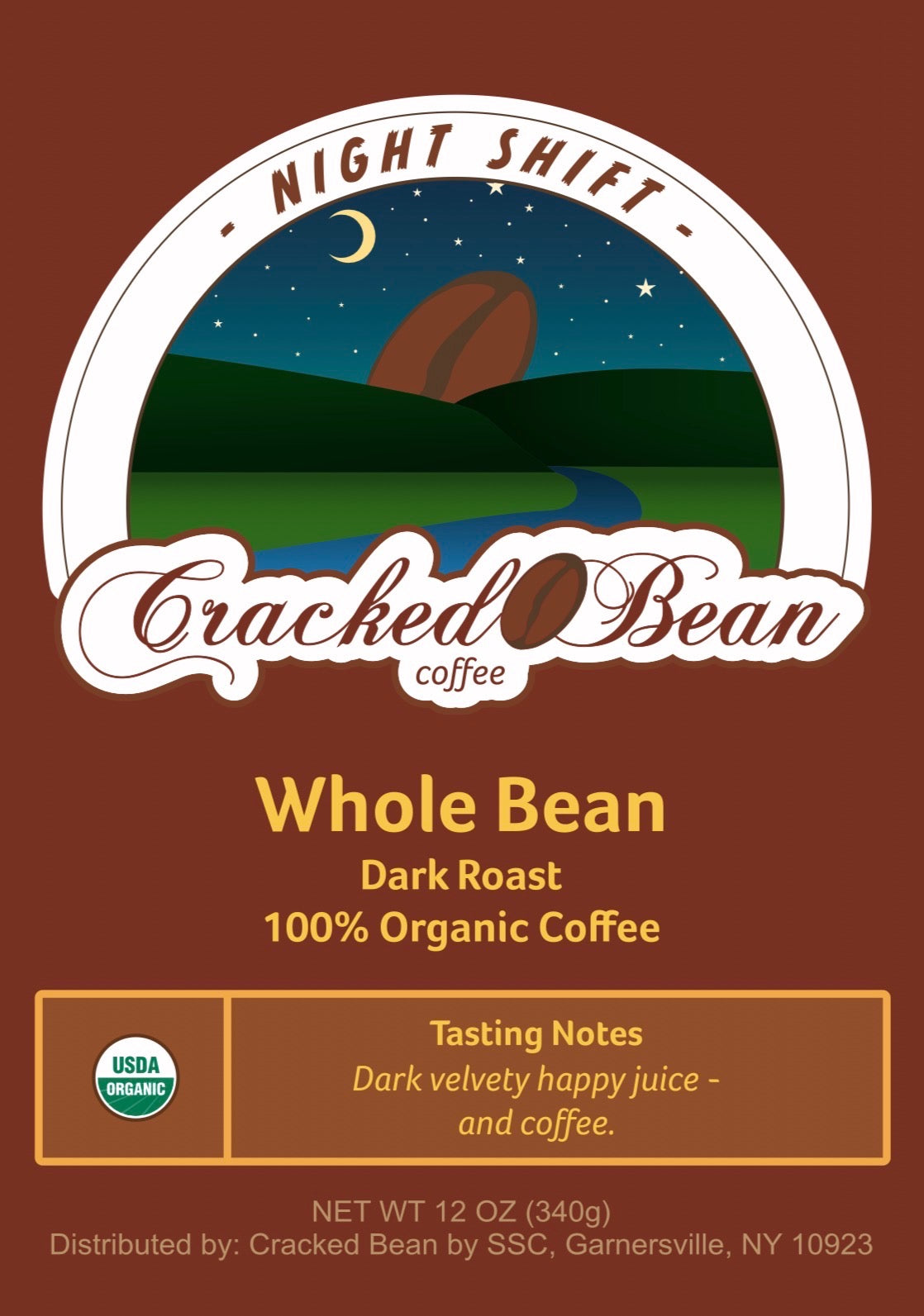 NEW!!! Night Shift Organic Whole Bean Coffee